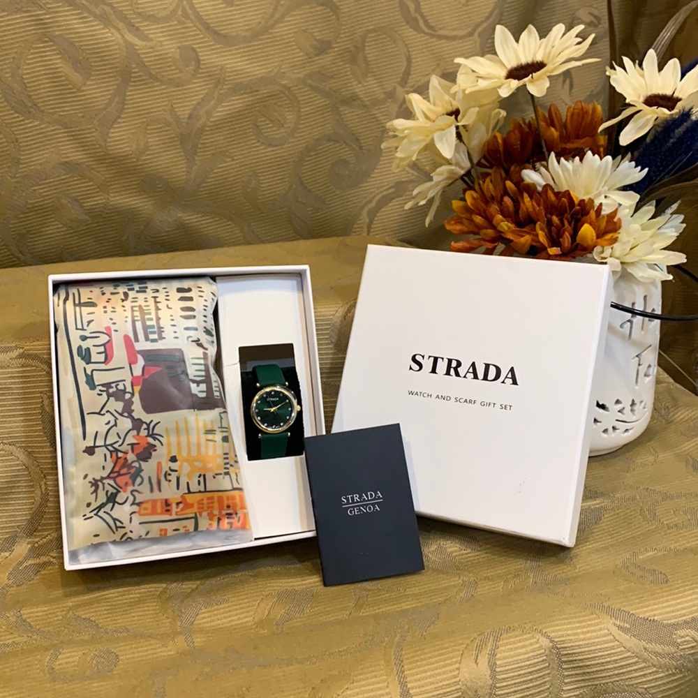 Strada Watch and Scarf Gift Set
